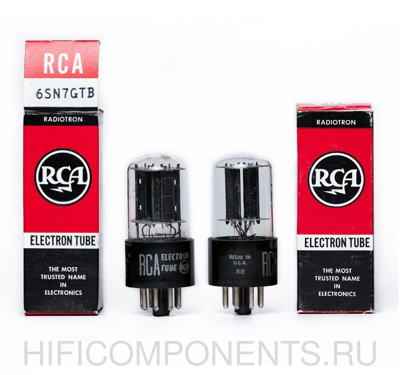 Радиолампы 6SN7GTB RCA. NOS - 60-e годы, купить винтажные радиолампы